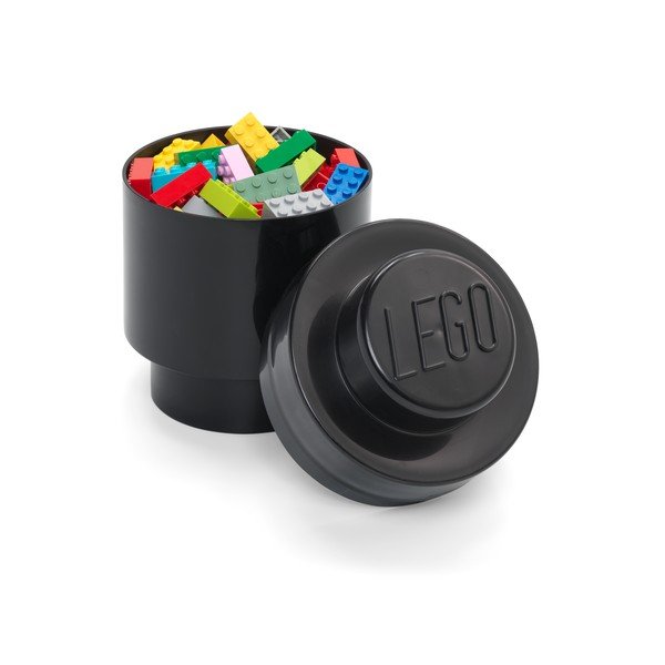 Juoda apvali daiktadėžė LEGO®-image-2