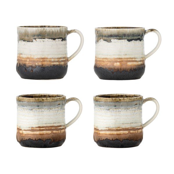 Iš akmens masės puodeliai 4 vnt. 380 ml Deana – Bloomingville