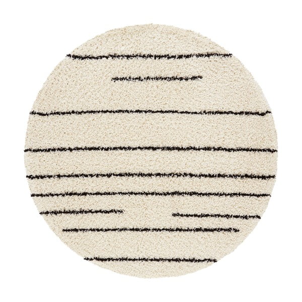 Smėlio spalvos apvalus kilimas ø 160 cm - Ragami