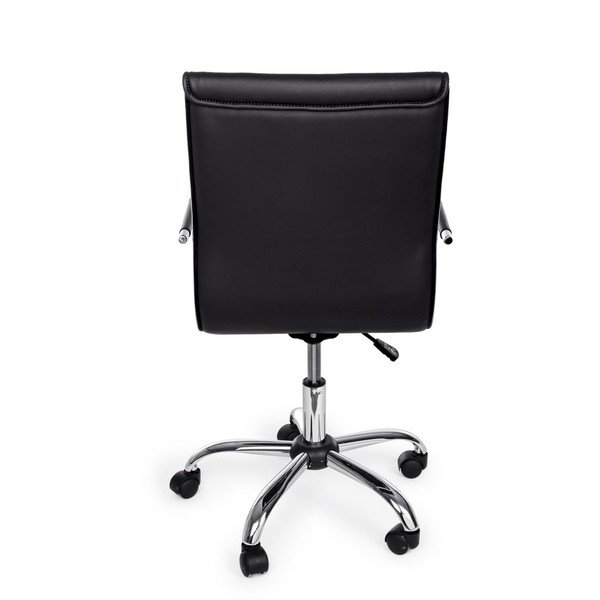 Juodos spalvos iš dirbtinės odos biuro kėdė Perth – Yes Everyday-image-4