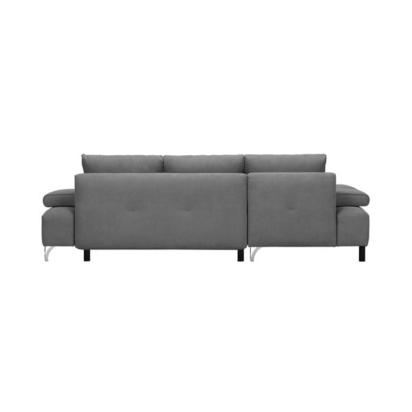 Šviesiai pilka kampinė sofa-lova Windsor & Co Sofas Virgo, dešinysis kampas-image-2