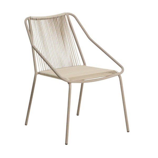 Kreminės spalvos/taupe spalvos sodo kėdė Zivia – Kave Home