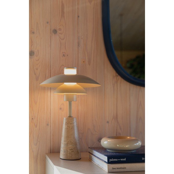 Stalinis šviestuvas smėlio spalvos LED su pritemdymo funkcija (aukštis 37 cm) Cole – Zuiver-image-1