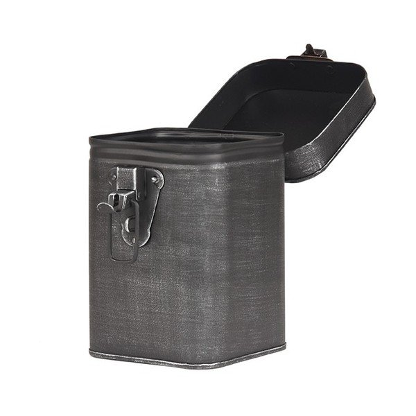 Juoda metalinė laikymo dėžė LABEL51, aukštis 17 cm-image-4