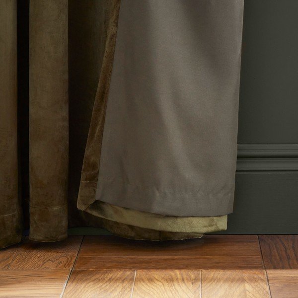 Pritemdymas (dalinis užtemimas) užuolaidos khaki spalvos 2 vnt. 168x229 cm Kingsley – Catherine Lansfield-image-2