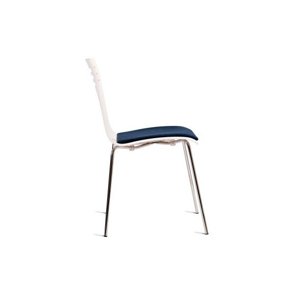 Balta kėdė su buko medienos sėdyne Charlie Pommier Comfort-image-2