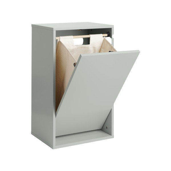 Sieninis pilkai mėlynos spalvos skalbinių krepšys Laundry Box – ReCollector