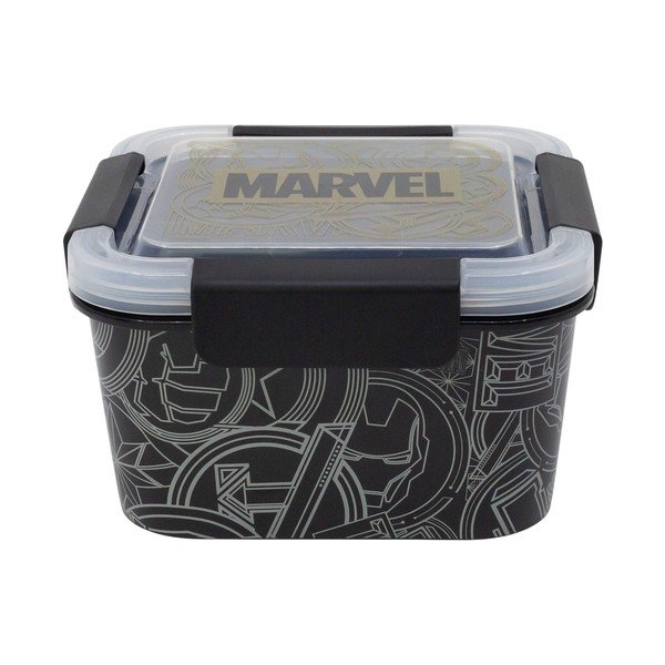 Juodos spalvos iš plastiko vaikiška pietų dėžutė Marvel – STOR-image-2