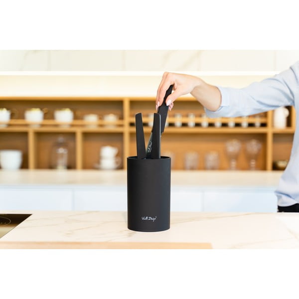 Juodas peilių stovas Vialli Design Universal-image-1