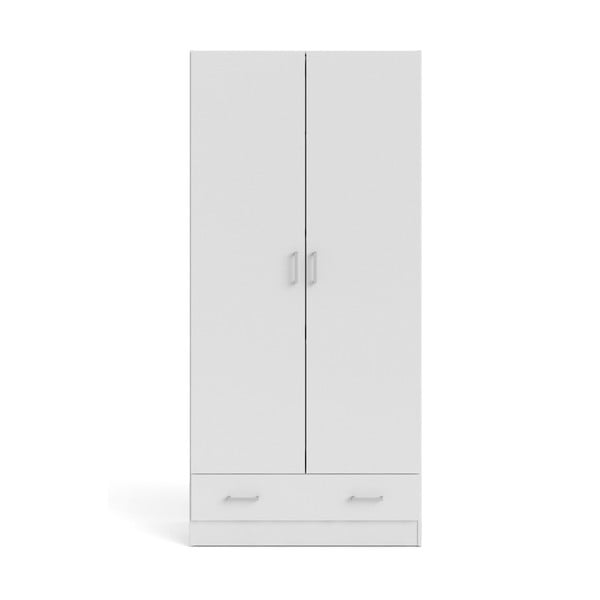 Drabužių spinta baltos spalvos 79x170 cm Space – Tvilum