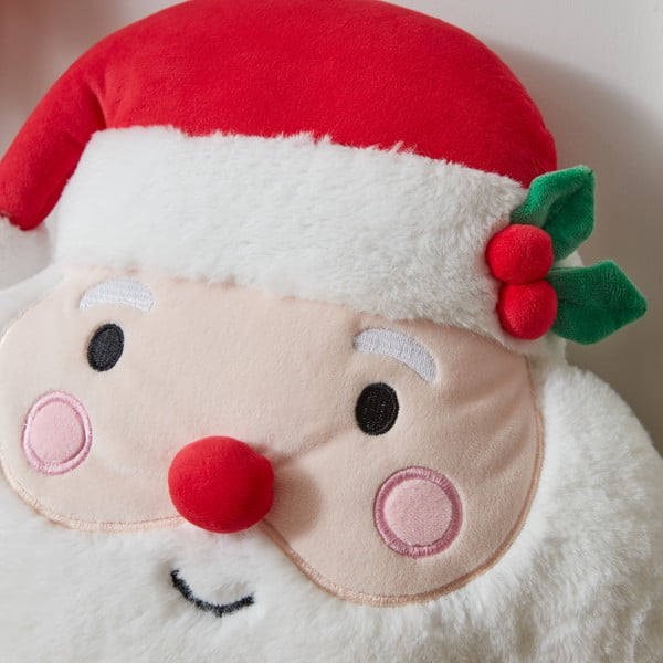 Iš pliušo dekoratyvinė pagalvėlė su Kalėdų motyvu 38x32 cm Christmas Santa – Catherine Lansfield-image-2