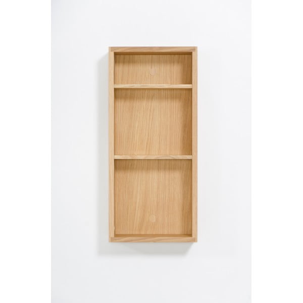 Sieninė vonios lentyna iš ąžuolo medienos Wireworks Slimline-image-3