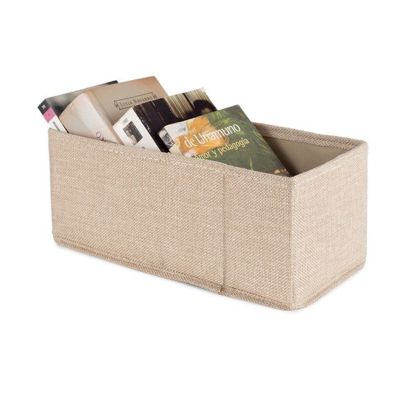 Smėlio spalvos iš tekstilės daiktadėžė 28x12x12 cm Sandy – Compactor