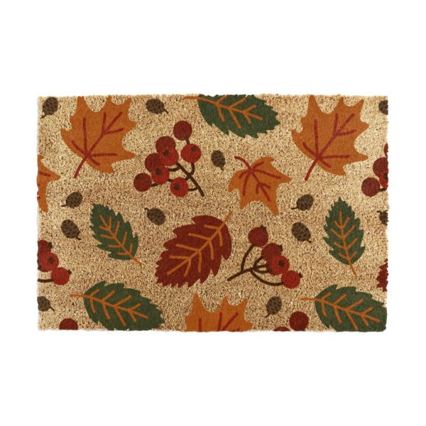 Iš kokoso pluošto grindų kilimėlis 40x60 cm Autumn Leaves – Artsy Doormats