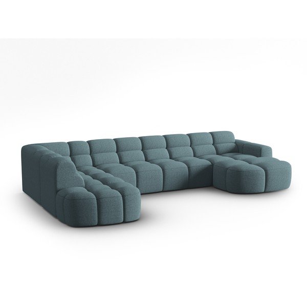 Kampinė sofa mėlynos spalvos Lisa – Micadoni Home-image-3