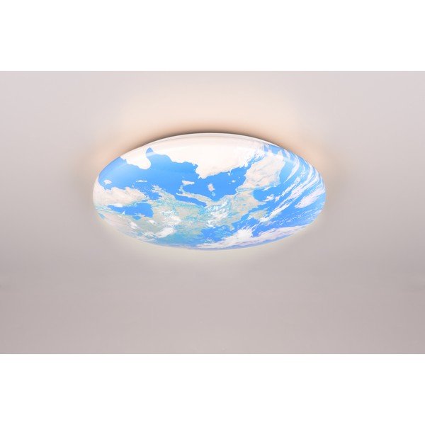 Mėlynos spalvos vaikiškas lubinis šviestuvas LED ø 37 cm Terra – Reality-image-2