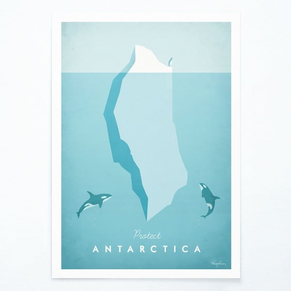 Plakatas Kelionių plakatas Antarktida, A3
