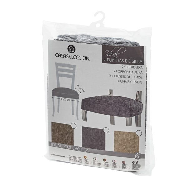 Įtempiamas kėdei baldų apmušalas pilkos spalvos Ideal – Casa Selección-image-2