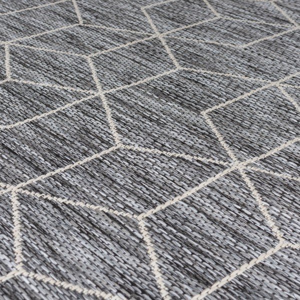 Pilkas lauko kilimas 170x120 cm Napoli - Flair Rugs-image-2