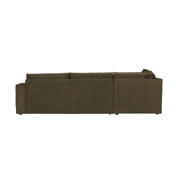 Tamsiai žalia kampinė sofa WOOOD Freddie, kairysis kampas-image-3