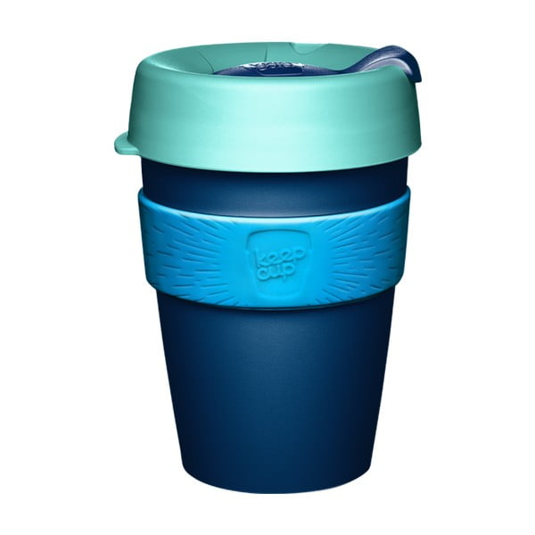Mėlynas kelioninis puodelis su dangteliu KeepCup Australis, 340 ml