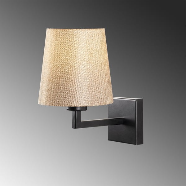 Juodos spalvos/kreminės spalvos sieninė lempa ø 18 cm Profil – Opviq lights-image-3