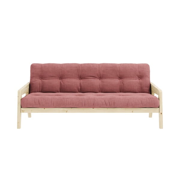 Rožinė spalvos sofa lova 204 cm Grab Clear - Karup Design
