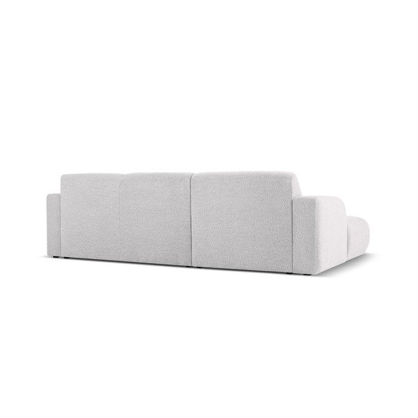 Kampinė sofa šviesiai pilkos spalvos iš boucle (su kairiuoju kampu) Molino – Micadoni Home-image-3