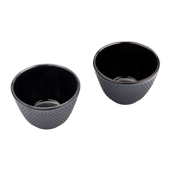 2 vnt. mėlynos spalvos ketaus arbatos puodelių rinkinys Bredemeijer Xilin, ⌀ 7,8 cm-image-1