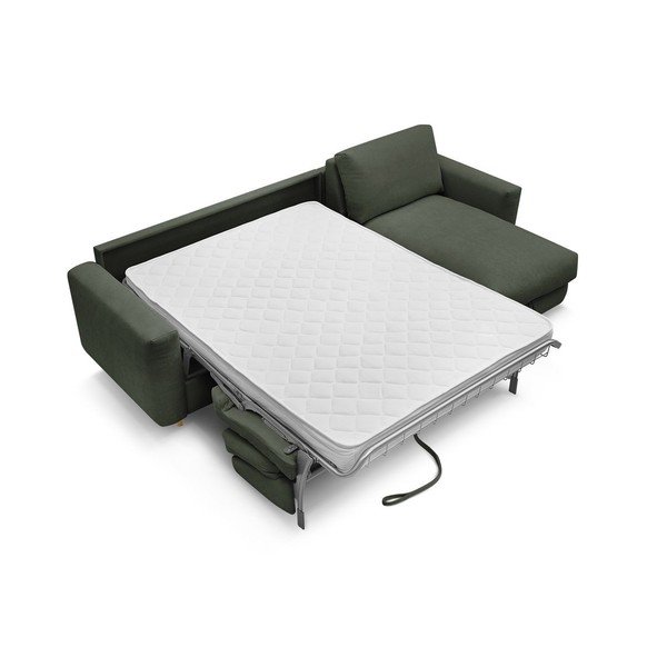 Žalios spalvos kampinė sofa Nouveau Cocoone – Bobochic Paris-image-4