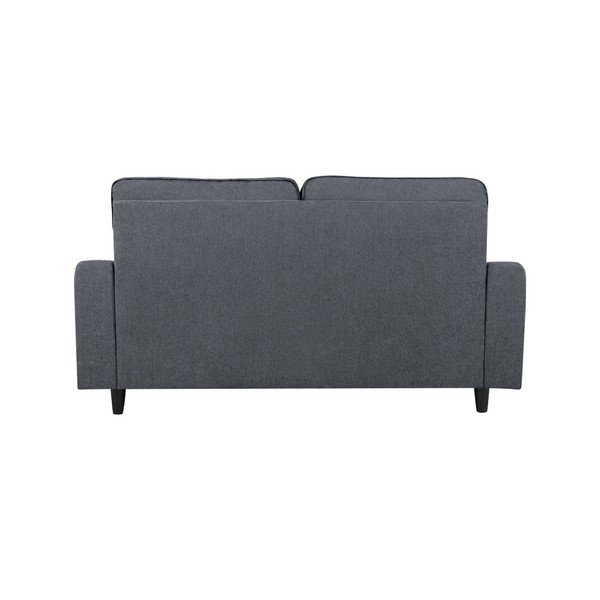 Tamsiai pilka trijų vietų sofa "Kooko Home Rumba-image-3