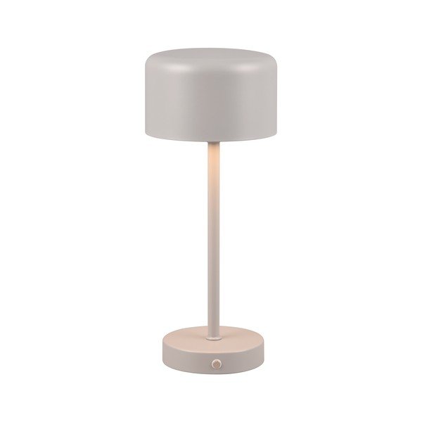 Stalinis šviestuvas šviesiai pilkos spalvos LED su pritemdymo funkcija (aukštis 30 cm) Jeff – Reality-image-3