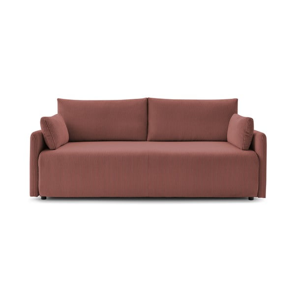 Iš kordinio velveto sulankstoma sofa rožinės spalvos 211 cm Marcel – Bobochic Paris