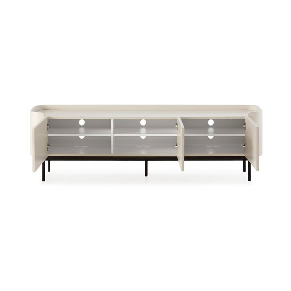 Kreminės spalvos TV spintelė 180x55x40 cm Willa – MOME-image-4