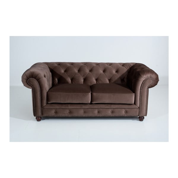 Tamsiai ruda "Max Winzer Orleans Velvet" sofa, 196 cm