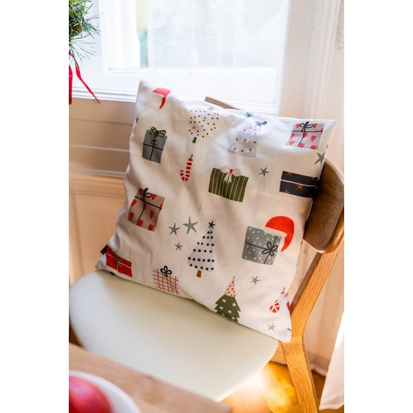 Dekoratyviniai pagalvių užvalkalai 4 vnt. su Kalėdų motyvu 45x45 cm Santa – Butter Kings-image-3