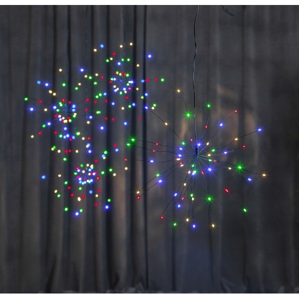 Pakabinama šviečianti LED vaivorykštės spalvų dekoracija Star Trading Firework, ø 26 cm-image-4