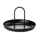 Juodos spalvos metalinis serviravimo padėklas Zone Singles, ø 20 cm