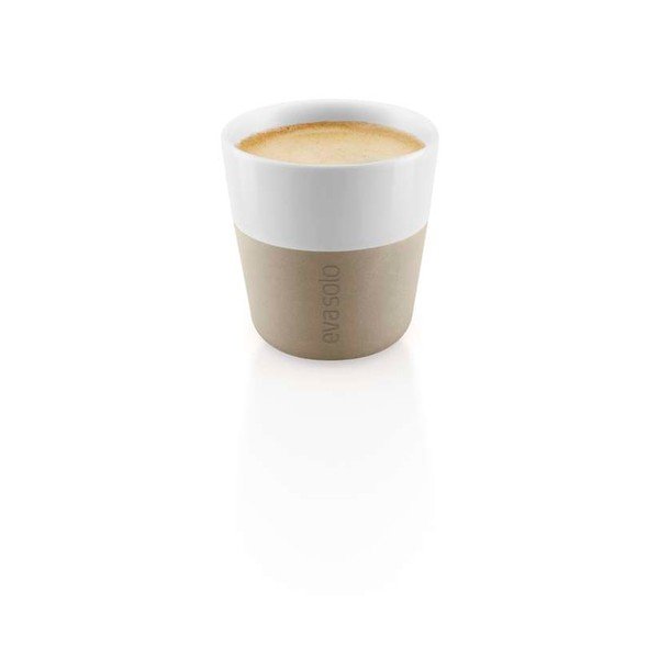 2 smėlio ir balto porceliano espreso puodelių rinkinys po 80 ml - Eva Solo-image-2