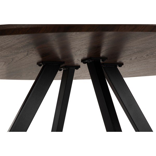 Apvalios formos valgomojo stalas iš riešutmedžio ø 120 cm Rivo – Bonami Essentials-image-4