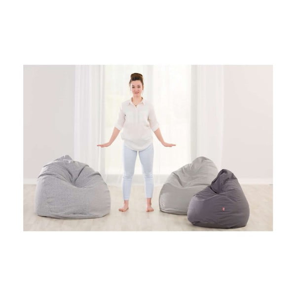 Pilkas sėdimasis krepšys Happiness - Yellow Tipi-image-2