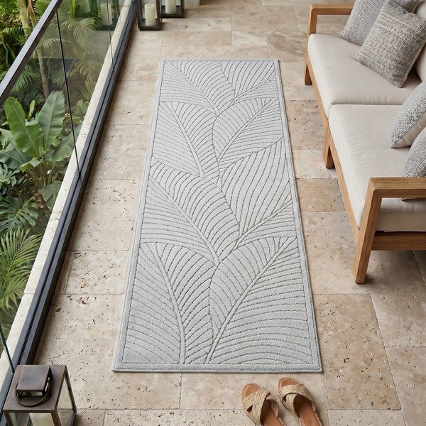 Sidabrinės spalvos lauko kilimas 80x250 cm Nova 1203 – Ayyildiz Carpets-image-1