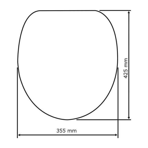 Šviesios spalvos klozeto sėdynė su lengvu uždarymu Wenko Oak, 42,5 x 35,5 cm-image-3
