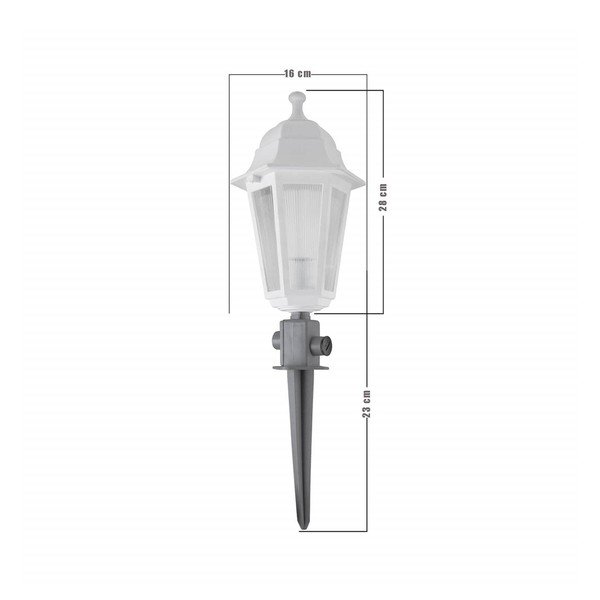 Baltas LED sodo šviestuvas Homemania Decor Optic-image-1