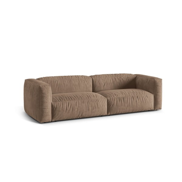 Šviesiai rudos spalvos iš velveto sofa 240 cm Martina – Micadoni -image-2