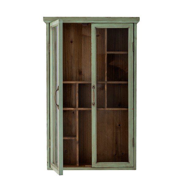 Iš kėnio masyvo vitrina žalios spalvos 13,5x80 cm Hazem – Bloomingville-image-3