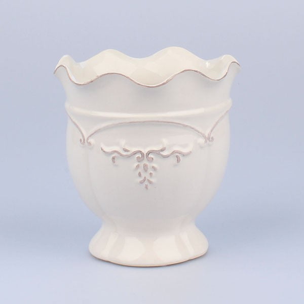 Vaza "Antic White", 16x17 cm