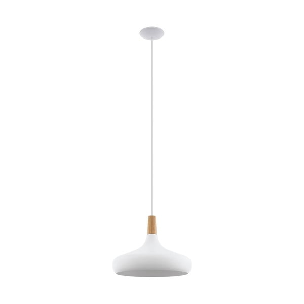 Kabantis šviestuvas baltos spalvos ø 40 cm su metaliniu gaubtu SABINAR – EGLO