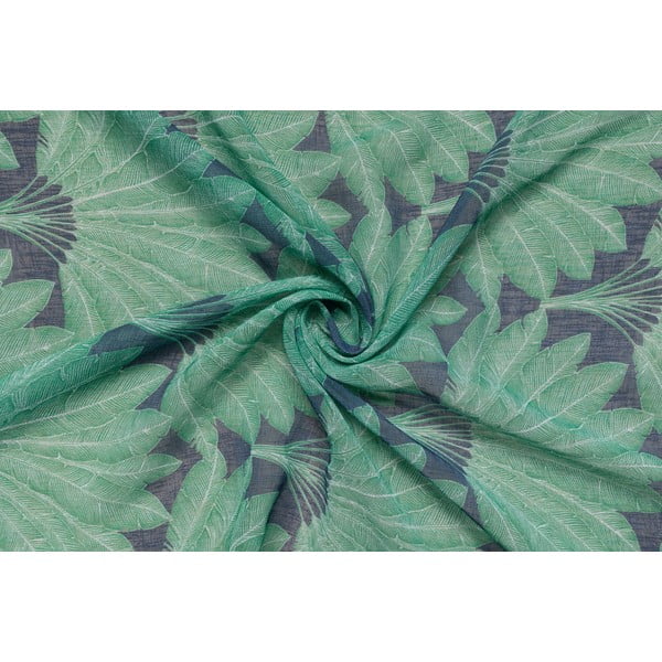 Permatoma užuolaida žalios spalvos 140x260 cm Mauritius – Mendola Fabrics-image-1