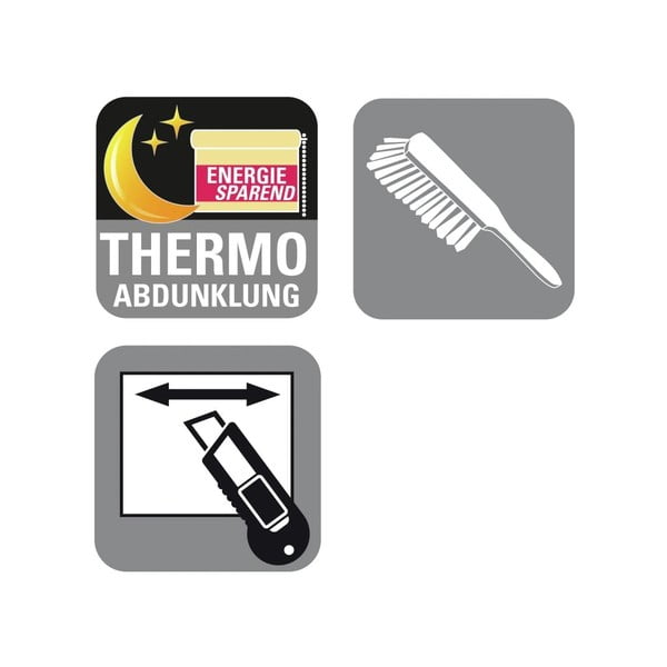 Baltos spalvos roletai 57x150 cm Plisé Verona Termo – Gardinia-image-2